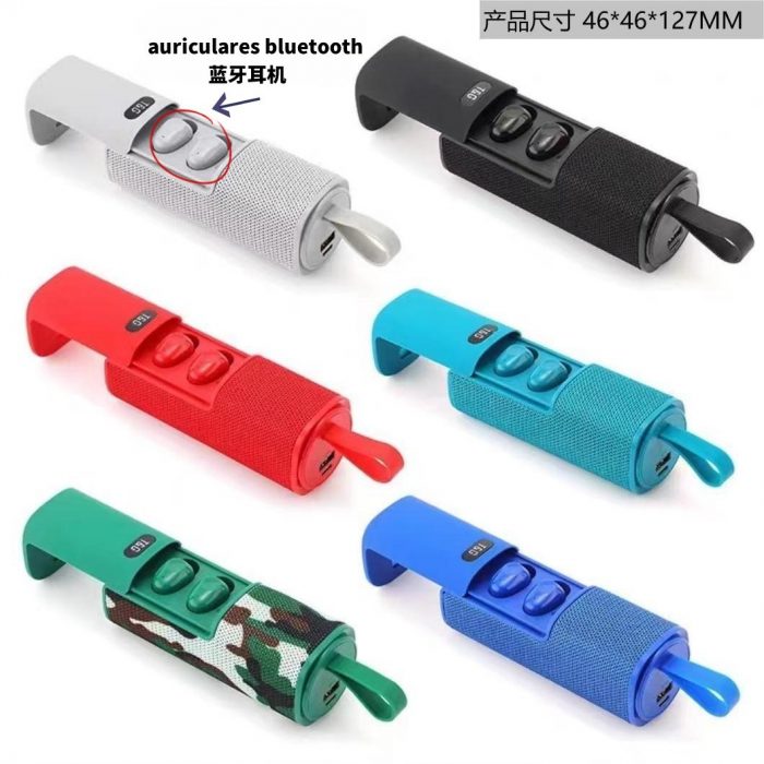 Altavoz inalámbrico con auriculares en 1 portátil 46*46*127MM T&G TG807