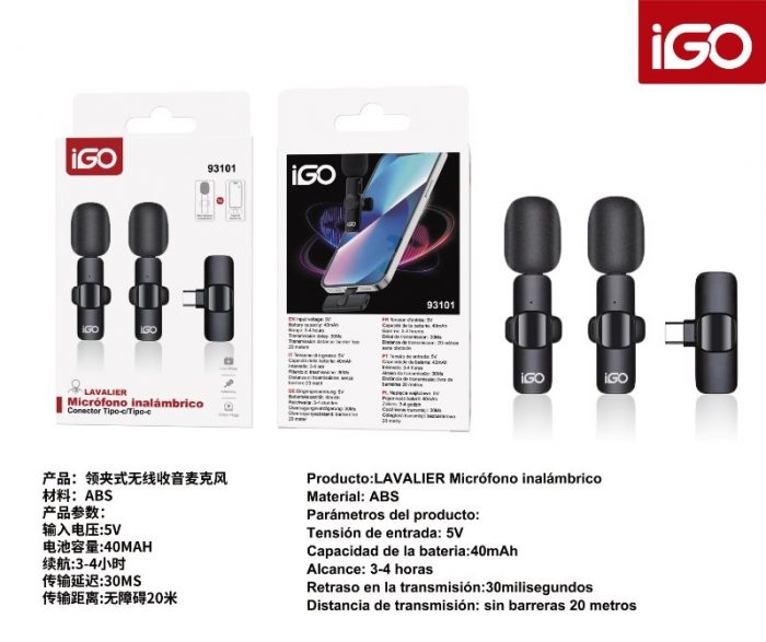 Micrófono Inalámbrico Profesional Lavalier 93101