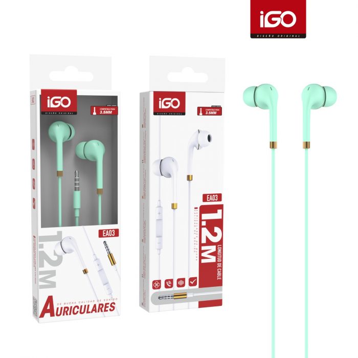 AURICULARES 3.5MM 1.2M VERDE
