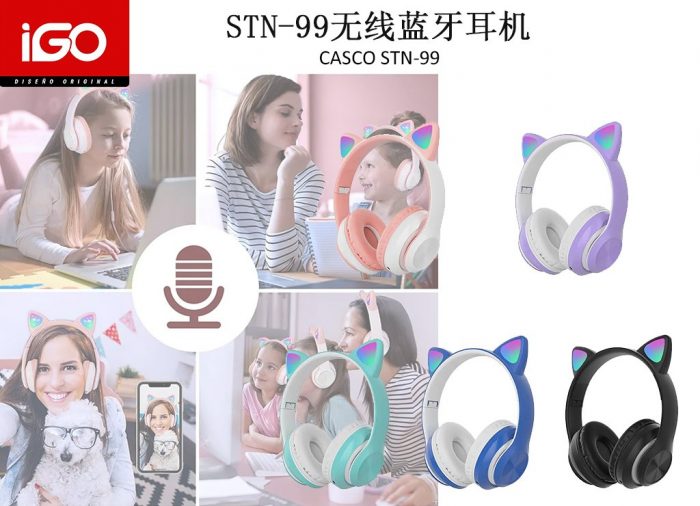 AURICULARES CASCO INALÁMBRICOS STN-99