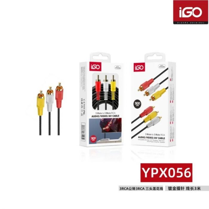 CABLE AUDIO 3RCA A 3RCA 3M YPX056