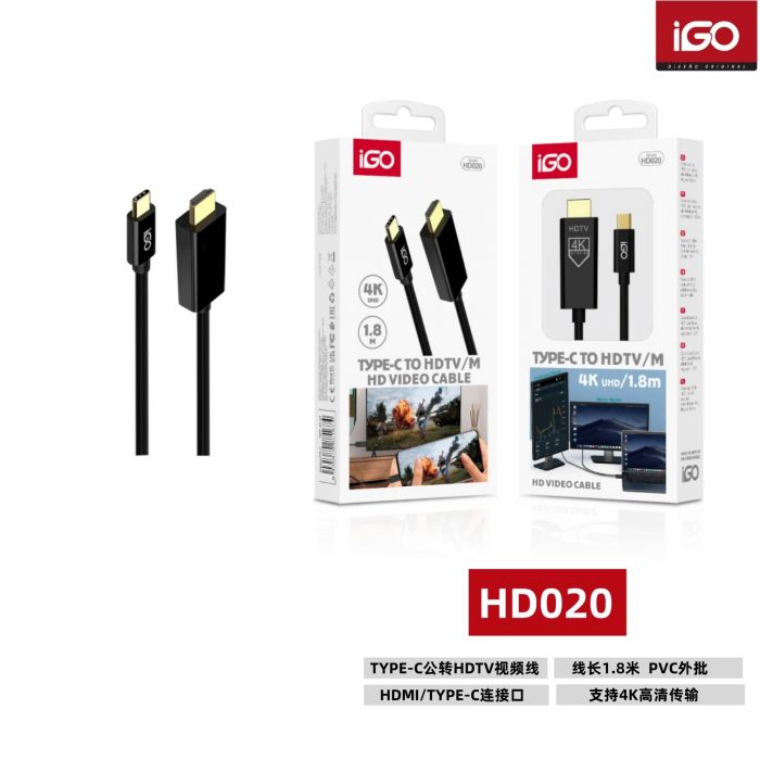 CABLE DE VIDEO TYPE-C A HDTV HD020