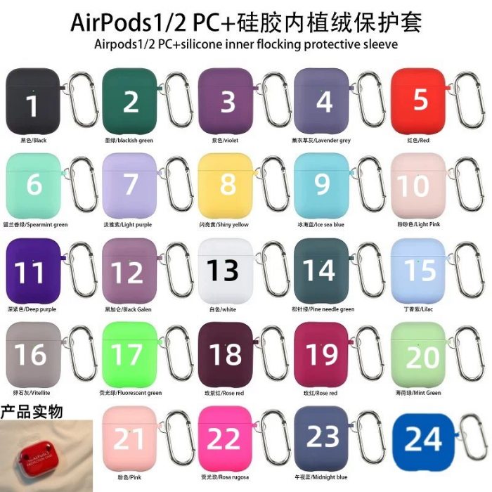 Funda protectora silicona para auriculares AIRPOD 2