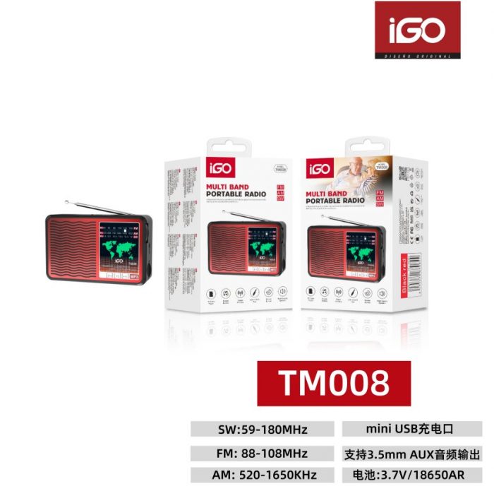 Radio multifrecuencia rojo TM008