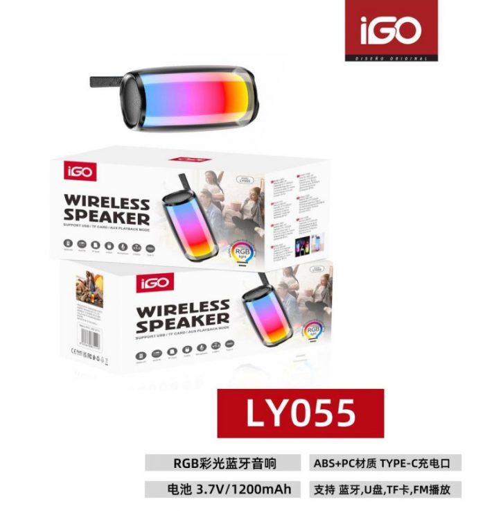 Altavoz Bluetooth con luz RGB LY055