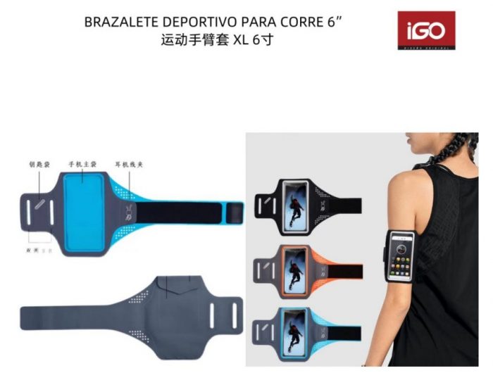 BRAZALETE DEPORTIVO PARA CORRER 6”