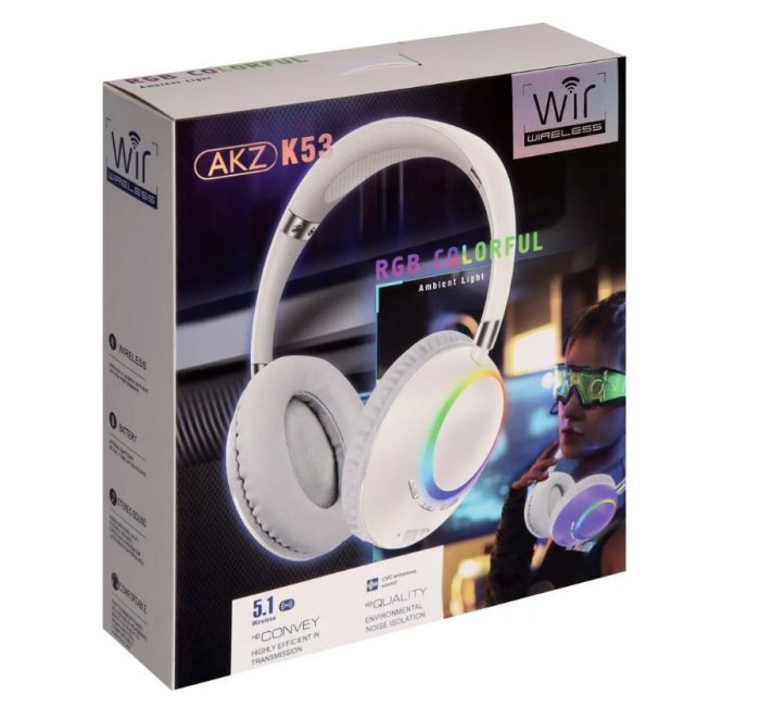 AURICULARES CASCO INALÁMBRICOS  NEGRO 015-11-AKZ K53