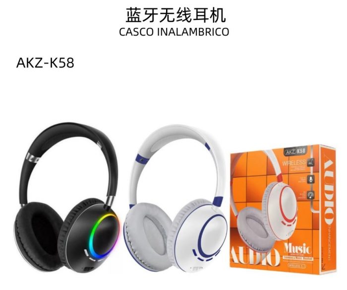 AURICULARES CASCO INALÁMBRICOS 015-05-AKZ-K58