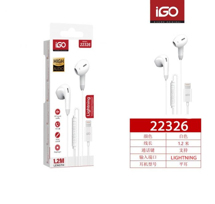 AURICLARES PARA IPHONE 1.2M BLANCO
