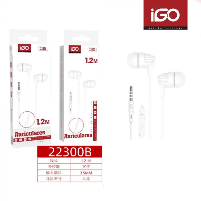AURICULARES CON MICRÓFONO 3.5MM 1.2M