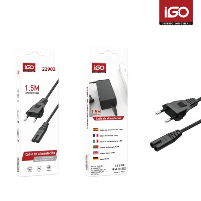 CABLE DE ALIMENTACION EN FORMA DE 8（CEE7） 1.5M