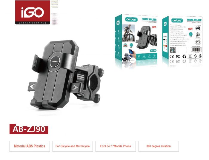 Soporte para teléfono para bicicleta y motocicleta AB-ZJ90