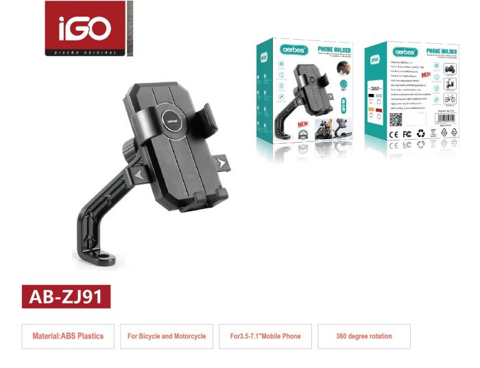 Soporte para teléfono para bicicleta y motocicleta AB-ZJ91