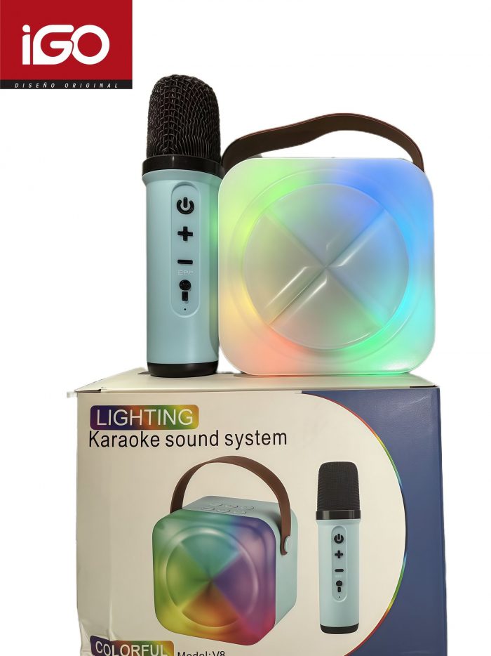 Altavoz Bluetooth con 1*Micrófono Inalámbrico 90*70*90MM