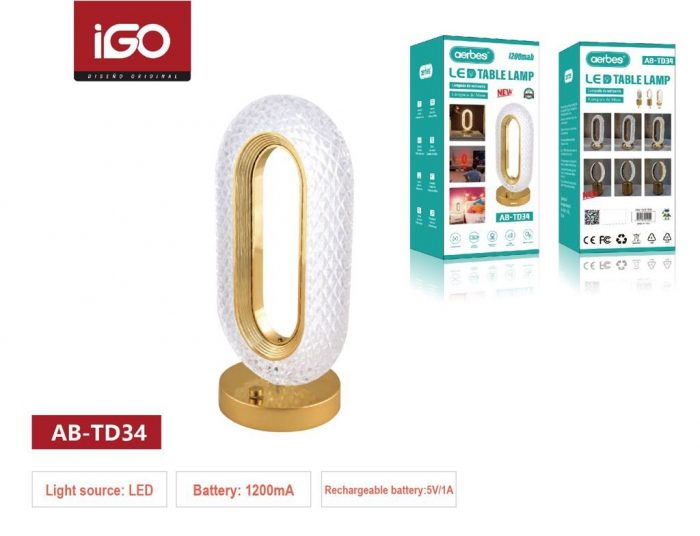 Lámpara de mesa 170*130MM interruptor táctil AB-TD34