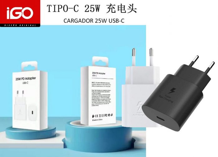 CARGADOR RÁPIDO 25W TIPO-C