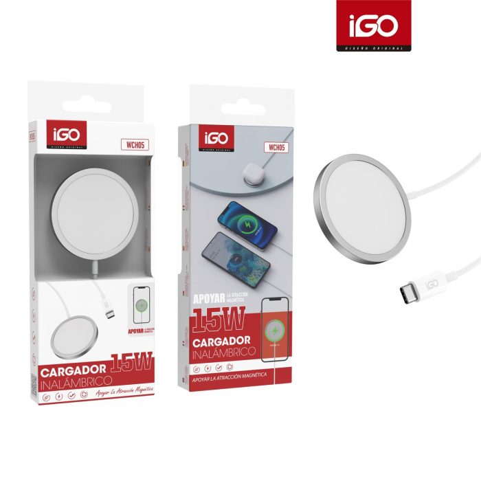 CARGADOR INALAMBRICO 15W BLANCO WCH05B