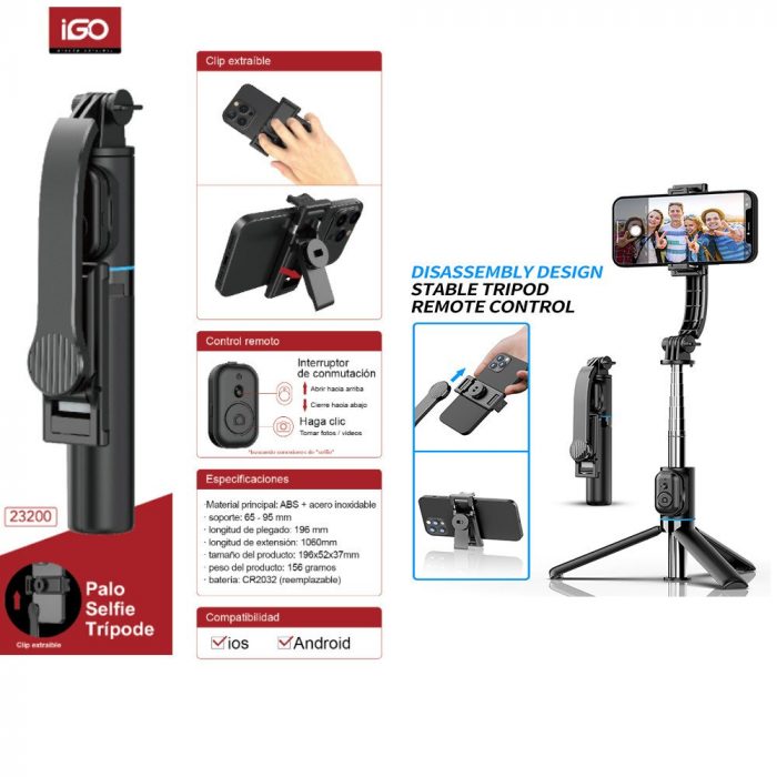 23200 SELFIE STICK TRIPOD