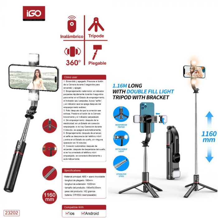 23202 SELFIE STICK TRIPOD