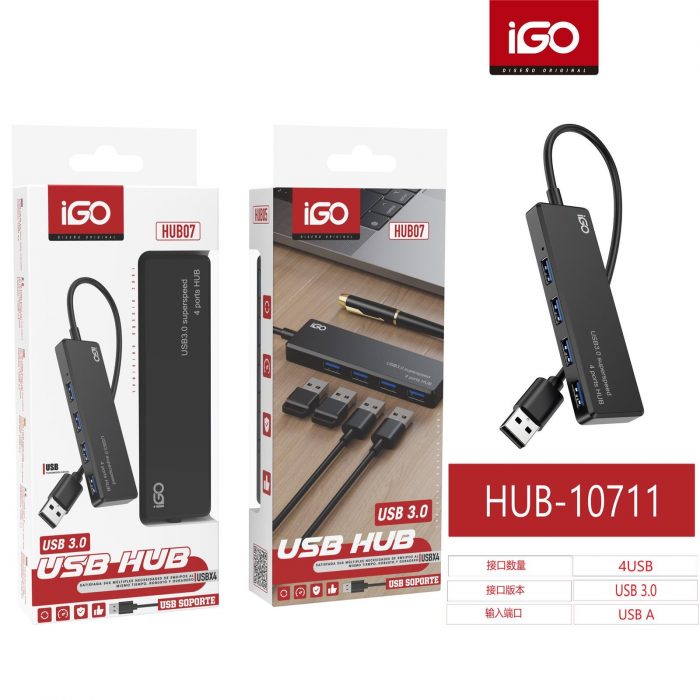USB HUB 3.0 DE 4 PUERTOS