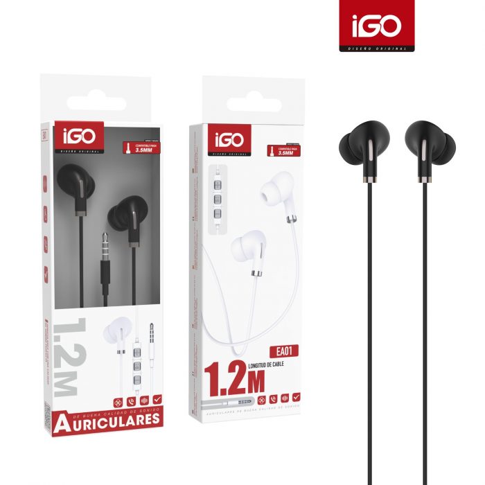 AURICULARES 3.5MM 1.2M GRIS-PLATA