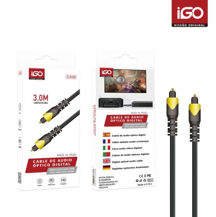 CABLE DE AUDIO OPTICO DIGITAL 3M S-0105