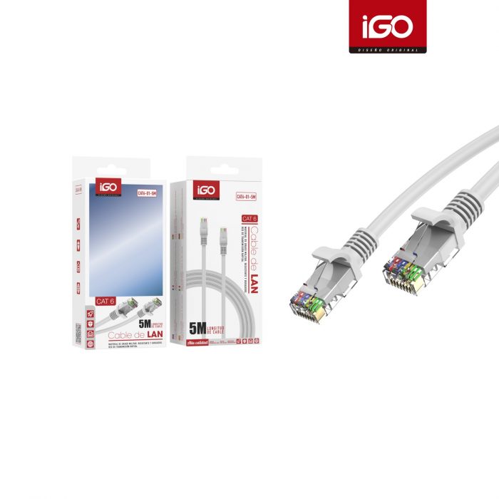 CABLE ETHERNET DE ALTA VELOCIDAD CAT.6 5METRO