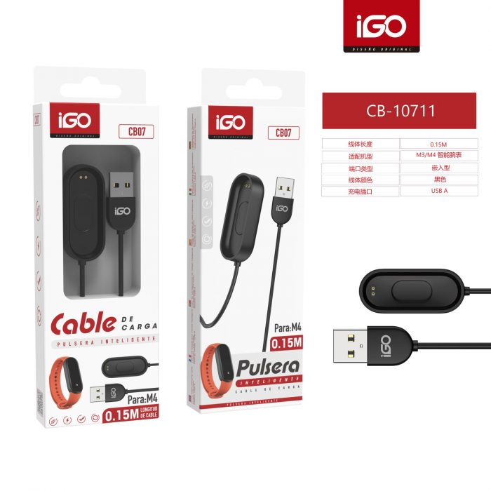 CABLE CARGADOR PULSERA INTELIGENTE PARA M4 0.15M