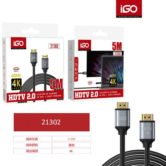 CABLE HDMI-HDMI 4K 5M