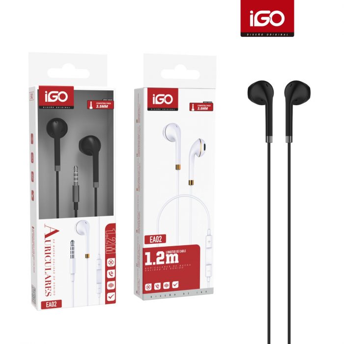 AURICULARES 3.5MM 1.2M GRIS-PLATA