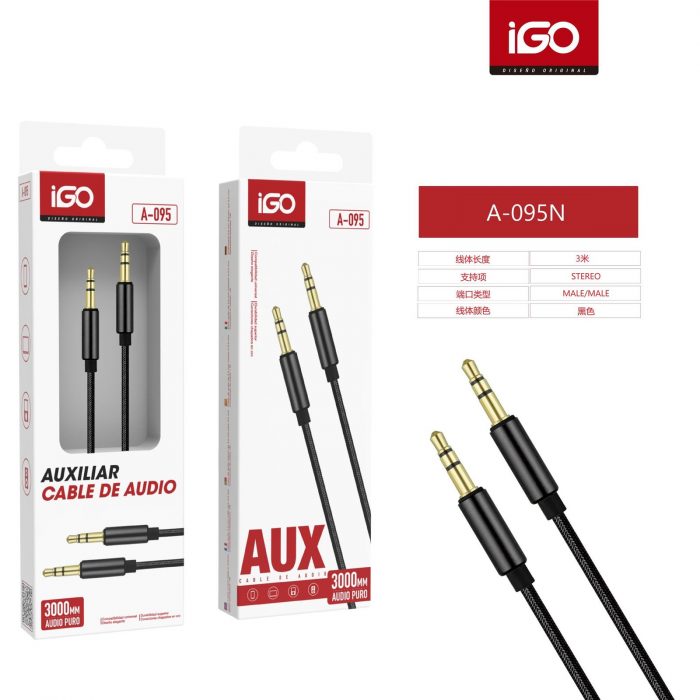 CABLE DE AUDIO ESTÉREO 3M MACHO-MACHO