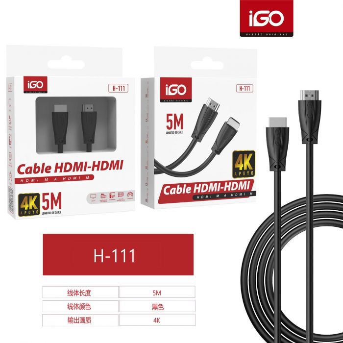 CABLE HDMI-HDMI 4K 5M