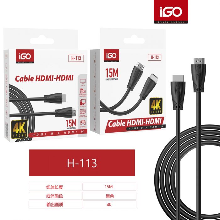 CABLE HDMI-HDMI 4K 15M
