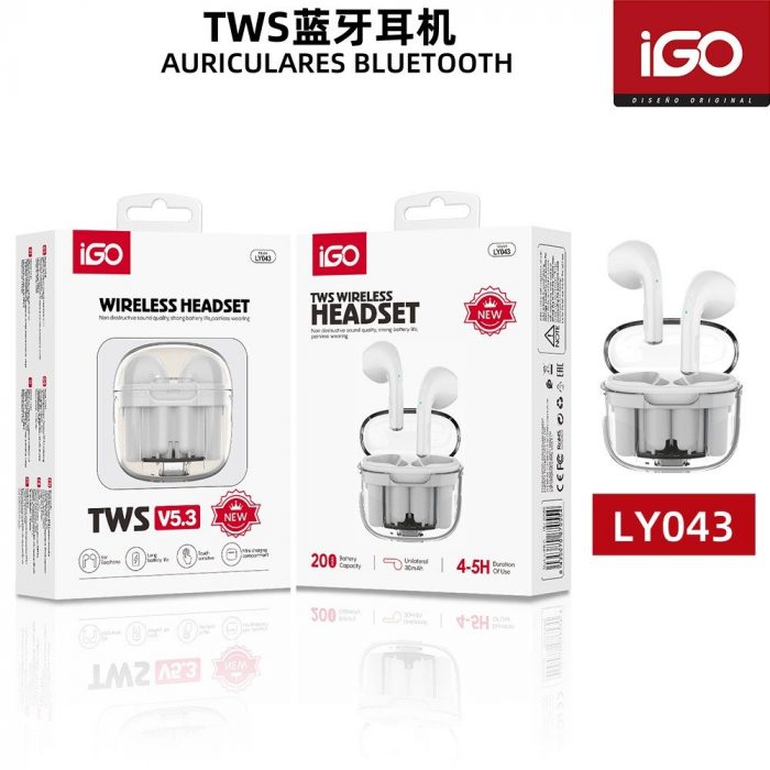 TWS AURICILARES INALAMBRICOS BLANCO LY043