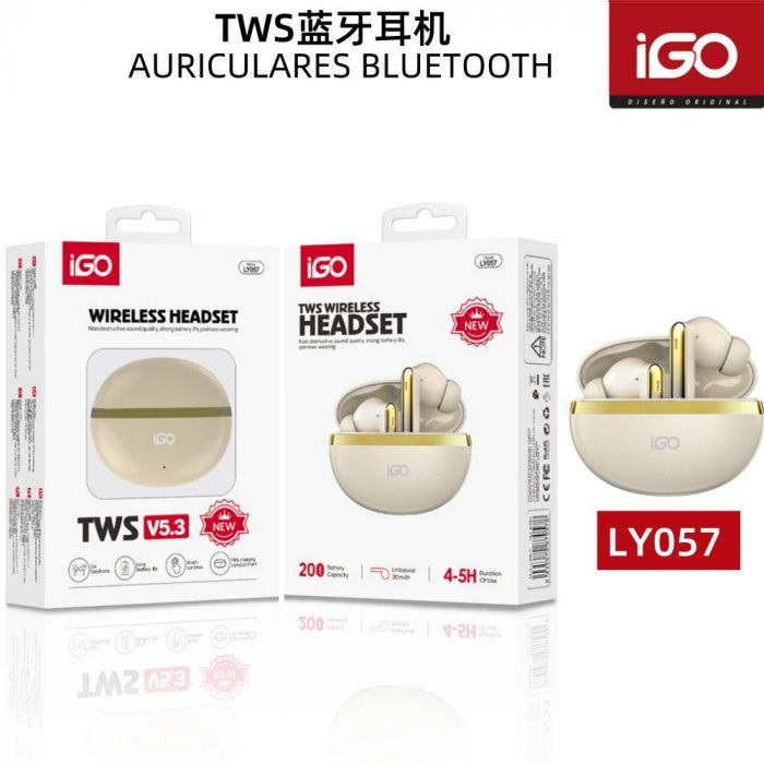 TWS AURICILARES INALAMBRICOS BEIGE LY057