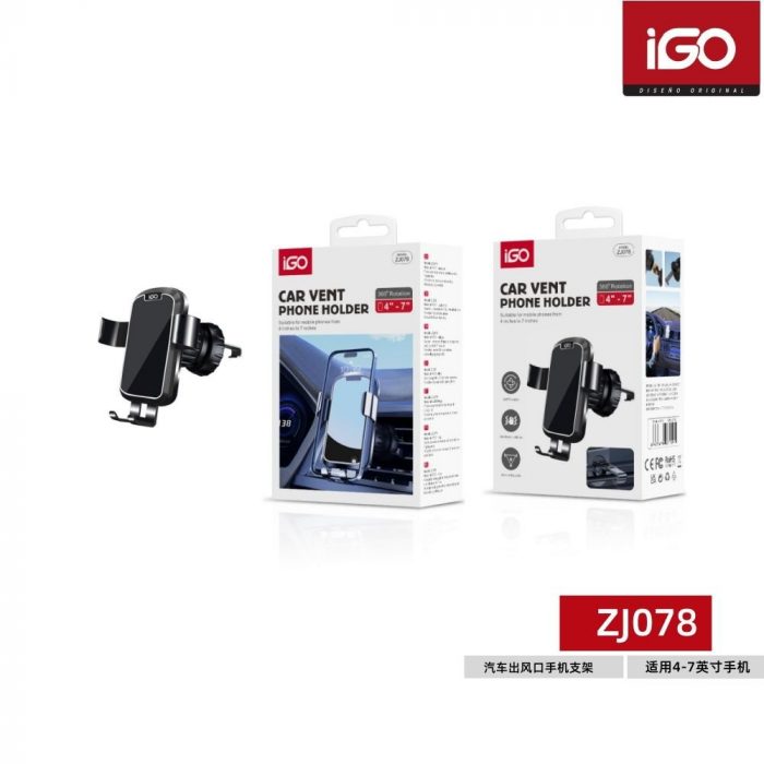 SOPORTE DE MOVIL PARA COCHE NEGRO ZJ078