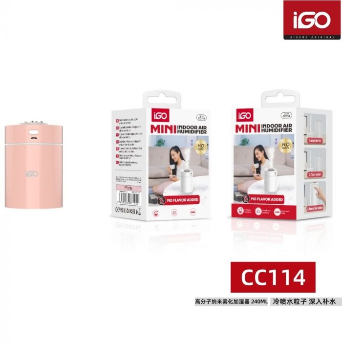 HUMIDIFICADOR 240ML ROSA CC114