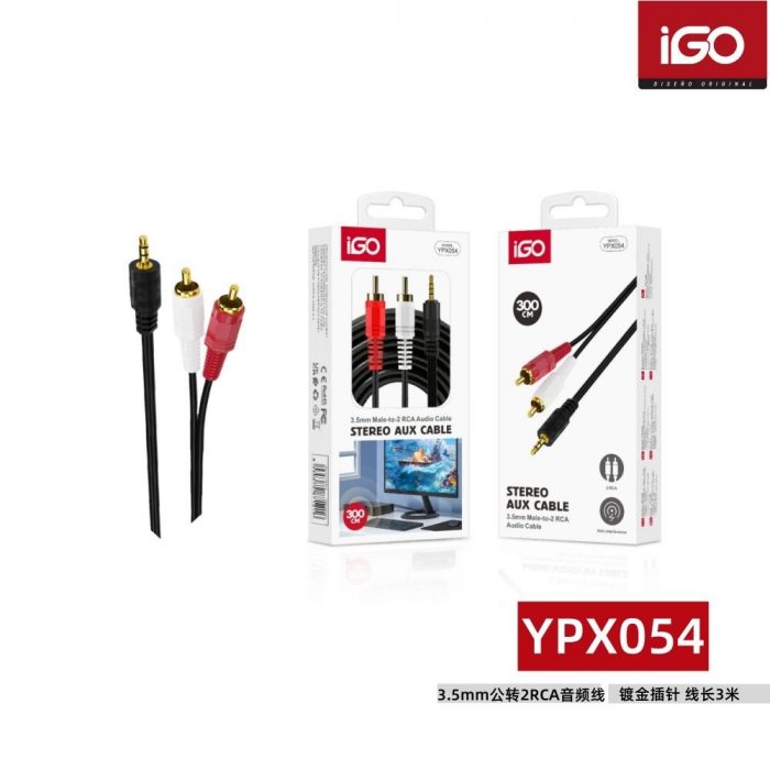 CABLE AUDIO 3.5MM A 2RCA 3M YPX054