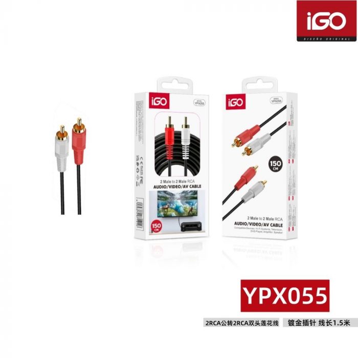 CABLE AUDIO 2RCA A 2RCA 1.5M YPX055