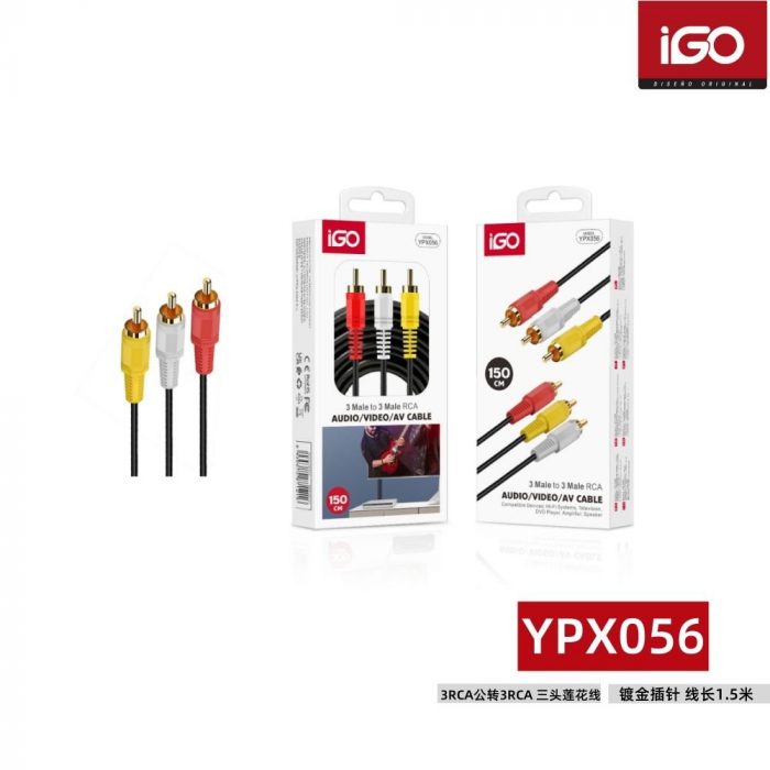 CABLE AUDIO 3RCA A 3RCA 1.5M YPX056