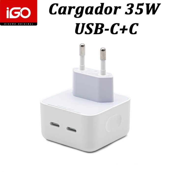 CARGADOR RÁPIDO PD35W 2 TIPO-C
