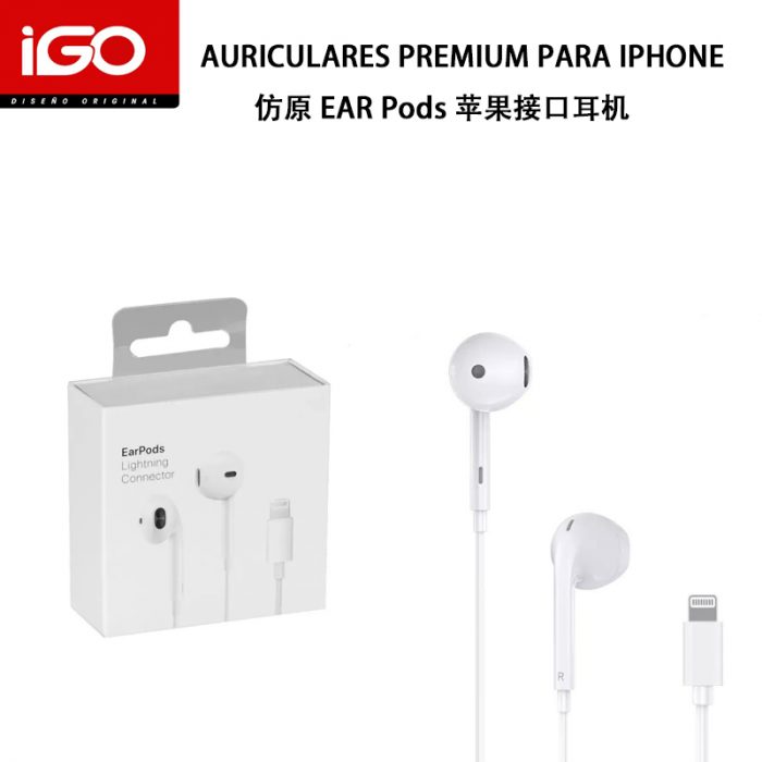 AURICULARES A+ LIGHTNING PARA IPHONE